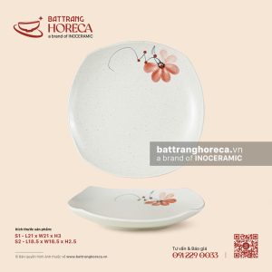 Đĩa vuông ảo – Hoa Ban – Men tấm