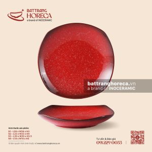 Đĩa vuông ảo - Hồng Ngọc (Ruby) - Men hoả biến