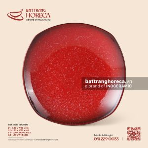 Đĩa vuông ảo - Hồng Ngọc (Ruby) - Men hoả biến