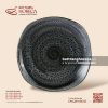 Đĩa vuông ảo - Huyền Dạ - Men hoả biến - Bát Tràng Horeca Đĩa vuông ảo - Huyền Dạ - Men hoả biến