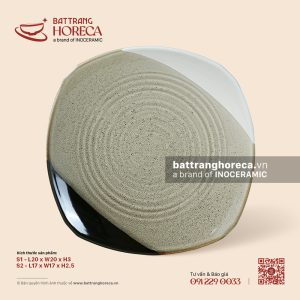 Đĩa vuông cắt góc - Địa Nhã