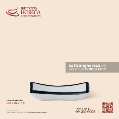 Gác đũa 6,5 x 2cm – Tịnh Tuyến – Men ngà