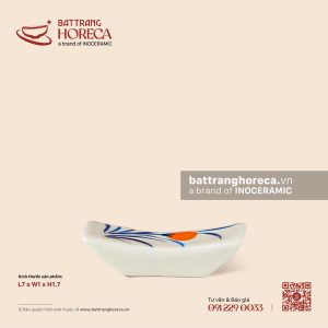 Gác đũa 7 x 1.5cm - Ô Kê - Men ngà