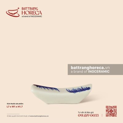 Gác đũa 7 x 1.5cm – Hương Đồng – Men ngà