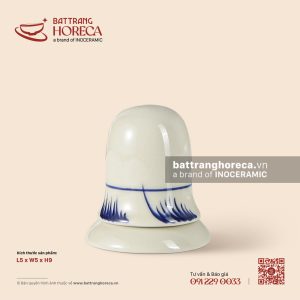 Hũ tăm 5cm - Hương Đồng - Men ngà