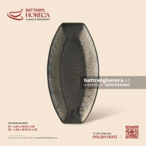 Khay bầu dục (đĩa thuyền) - Huyền Kim