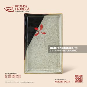 Khay chữ nhật - Hạ Liên
