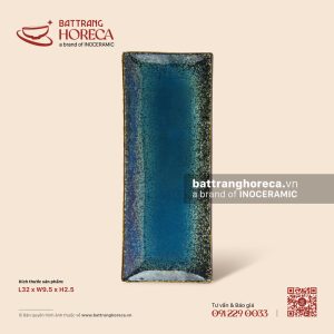 Khay chữ nhật dài 32 x 9,5cm - Lam Hải