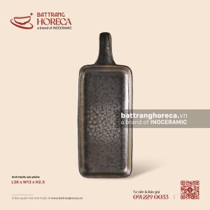 Khay chui 36 x 13cm - Huyền Kim - Men hoả biến