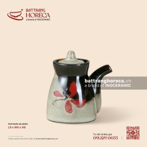 Lọ (bình) mắm, tương không quai 9 x 6cm - Hạ Liên