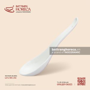 Muôi canh 21 x 6cm - Tịnh Tuyến - Men ngà