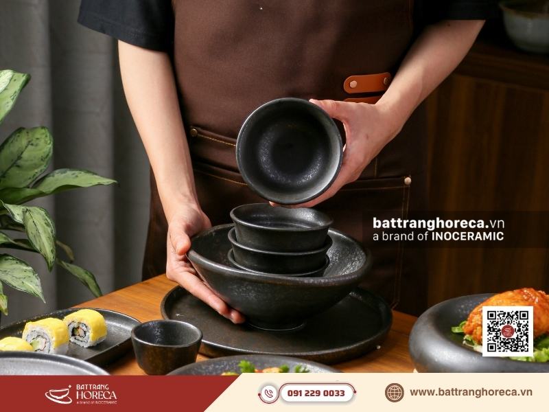 Nguyên tắc chọn bát đĩa nhà hàng dễ xếp chồng và thuận tiện cho vận hành - Bát Tràng Horeca Nguyên tắc chọn bát đĩa nhà hàng dễ xếp chồng và thuận tiện cho vận hành
