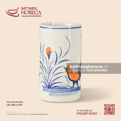 Ống đũa 8cm – Ô Kê – Men ngà