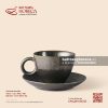 Tách cà phê (café) quai tròn 6 x 8cm - Huyền Kim - Men hoả biến