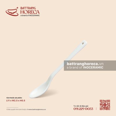 Thìa cà phê (café) 11 x 2,5cm – Cầu Vồng – Men màu