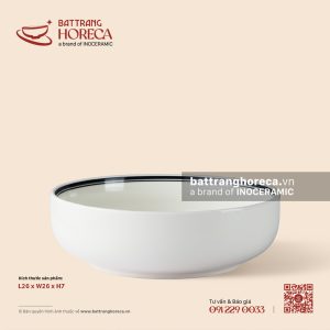 Tô (bát) bầu 13,5cm - Tịnh Tuyến - Men ngà