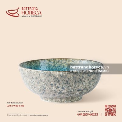 Tô nông 20cm – Tinh Vân – Men hoả biến