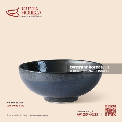 Tô nông 20cm – Thiết Huyền – Men hoả biến