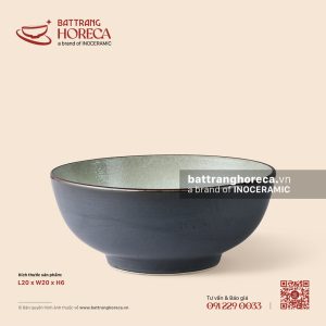 Tô nông 20cm - Băng Dạ - Men hoả biến