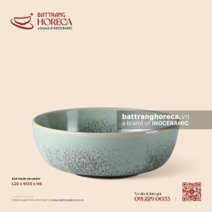 Tô nông 20cm - Mộc Lâm - Men hoả biến