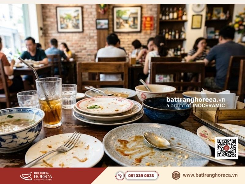 Tránh sai lầm chọn bát đĩa thiếu đồng bộ gây mất chuyên nghiệp cho nhà hàng - Bát Tràng Horeca Tránh sai lầm chọn bát đĩa thiếu đồng bộ gây mất chuyên nghiệp cho nhà hàng