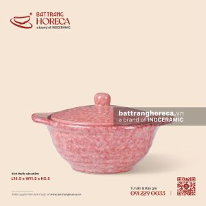 Âu nhỏ hai tai 14.5 x 11.5cm - Hồng Thạch