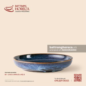 Bát bằng (Nhật) dẹt 14.5cm - Lam Vân