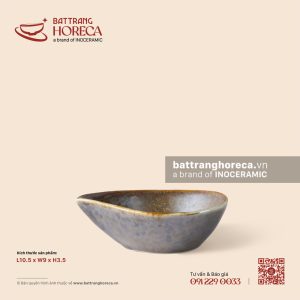 Bát (chén) chấm dáng quả đào 10.5 x 9cm - Thổ Viêm