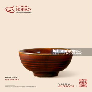 Bát (chén) cơm 11cm - Nâu Trầm