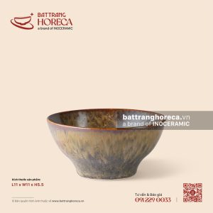Bát (chén) cơm chân chéo 11cm - Thổ Viêm