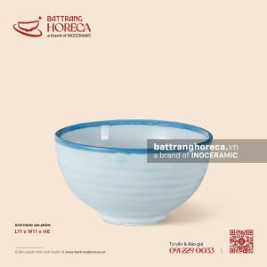 Bát (chén) cơm khum 11cm - Biển Xanh