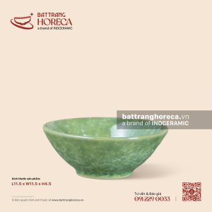 Bát (chén) cơm nón 11.5cm - Lục Thạch