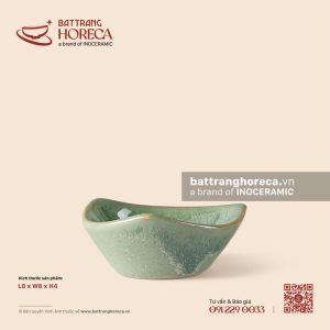 Bát (chén) mắm tam giác 8cm - Bích Diệp