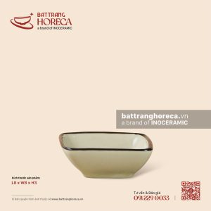 Bát (chén) mắm vuông 8cm - Yên Hồng