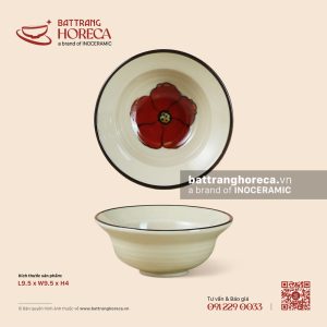 Bát (chén) mắm yêu 9.5cm - Yên Hồng - Men ngà