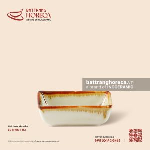 Bát (đĩa) gia vị chữ nhật 1 ngăn 9 x 6cm - Hoàng Diệp