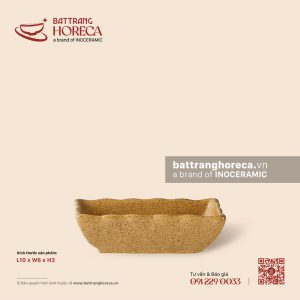 Bát (đĩa) gia vị chữ nhật 10 x 6cm - Hoàng Sa