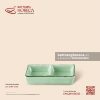 Bát (đĩa) gia vị chữ nhật 2 ngăn 11 x 7cm - Lục Băng