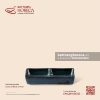 Bát (đĩa) gia vị chữ nhật 2 ngăn 12.5 x 6.5cm - Lam Dạ