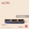 Bát (đĩa) gia vị chữ nhật 3 ngăn 18.5 x 6.5cm - Lam Vân