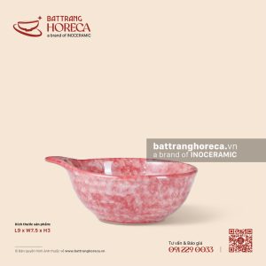 Bát (đĩa) gia vị chuôi 9 x 7.5cm - Hồng Thạch