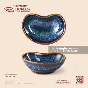 Bát (đĩa) gia vị dáng hạt đậu 9 x 6cm – Lam Vân