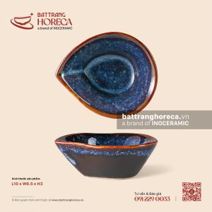 Bát (đĩa) gia vị dáng quả đào 10 x 8.5cm – Lam Vân
