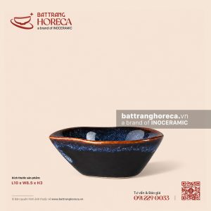 Bát (đĩa) gia vị dáng quả đào 10 x 8.5cm - Lam Vân