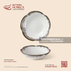 Bát (đĩa) gia vị hoa 9.5cm - Bạch Diêm