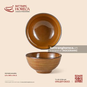 Bát (đĩa) gia vị mắm tròn 9cm - Cam Mộc