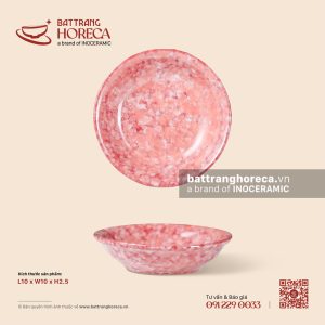 Bát (đĩa) gia vị mối tròn 10cm - Hồng Thạch