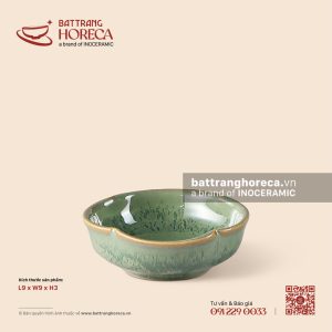 Bát (đĩa) gia vị muối hoa 4 cánh cao 9cm - Bích Diệp