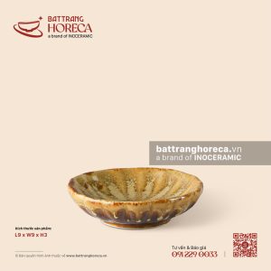 Bát (đĩa) gia vị muối hoa hướng dương 9cm - Kim Sa