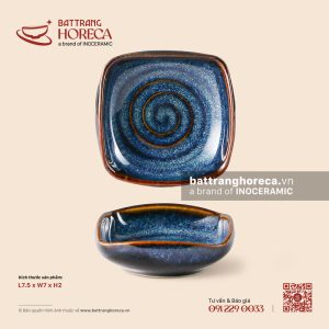 Bát (đĩa) gia vị muối méo 7.5 x 7cm – Lam Vân